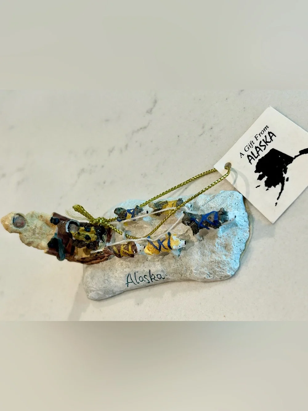 Vintage Alaska Dog Sled Ornament